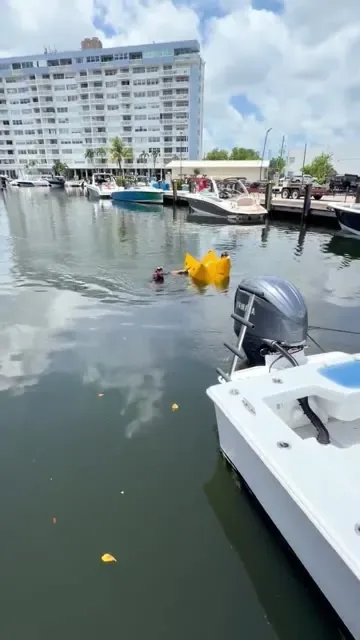 Diver and lift-bag support video preview
