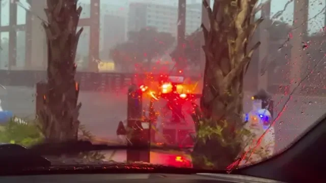 Storm conditions at the waterfront video preview