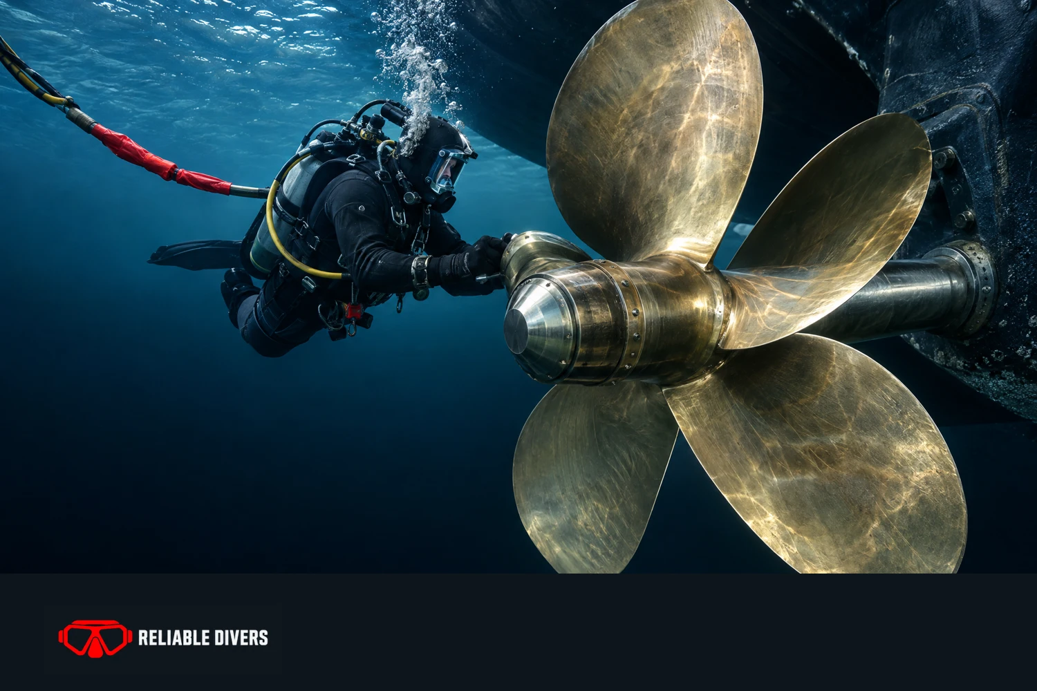 Precision beneath. Illustrative marine care imagery.