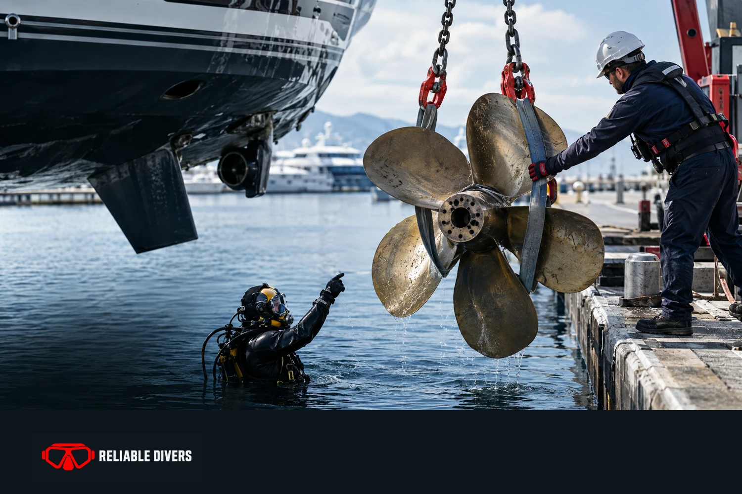 Propeller removal & installation — service illustration